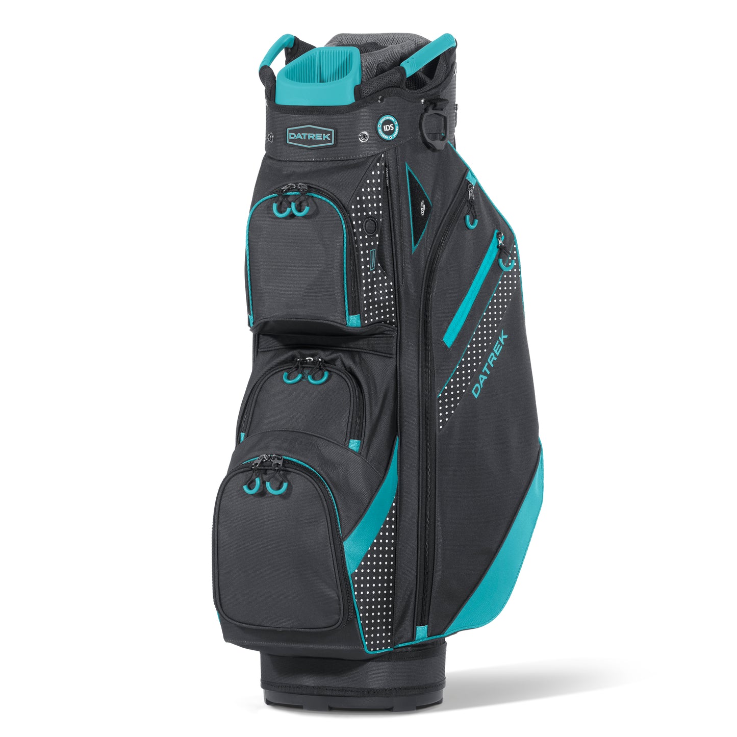 Black/Turquoise/White Dots
